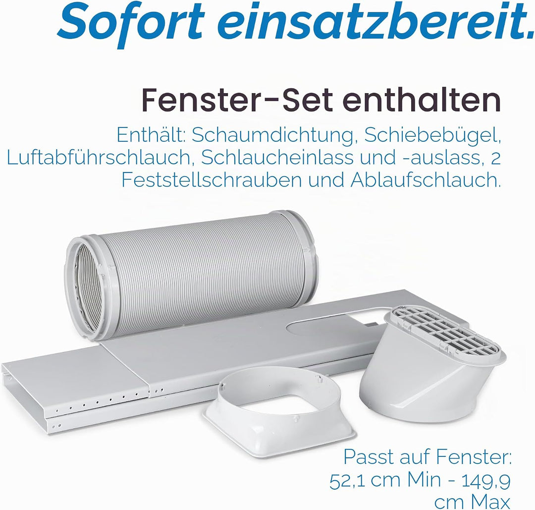 BLACK+DECKER 8.000 BTU Tragbare Klimaanlage mit Fernbedienung, weiss