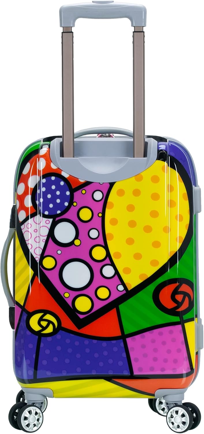 Rockland Departure Hartschalen-Koffer-Set mit Spinnrolle, 2-Piece Set (20/28) 2 Piece (20"/28") Herz