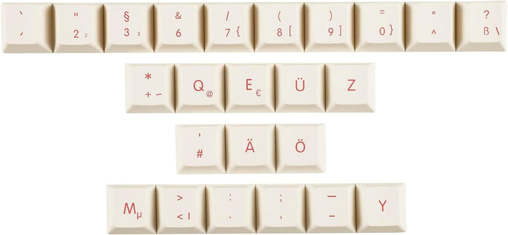 1,7 mm Dicke Deutsch Französisch ISO Cloud Dye Sub-Tastenkappen Dickes PBT Cherry Profil Tastenkappe
