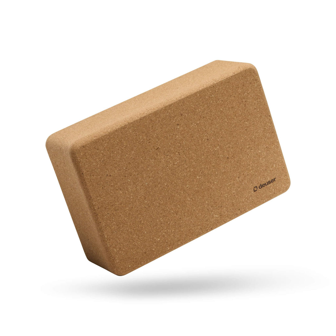 Deuser YOGA BLOCK | Hochwertiges & 100% Material | Abgerundete Ecken | Rutschfest und leicht | Yoga