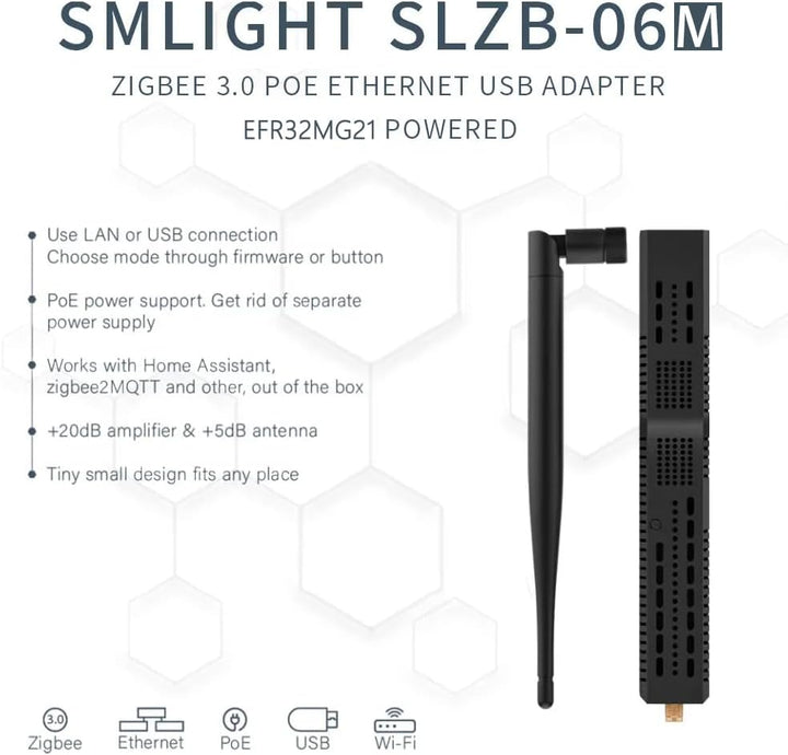 SMLIGHT SLZB-06M - Ein Zigbee 3.0 auf Ethernet, USB und WiFi Adapter mit PoE-Unterstützung, funktion