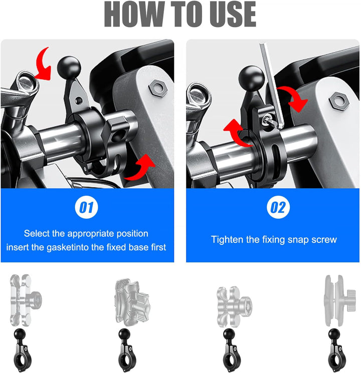 Ram Mount Halterung Kugel Arm für Handyhalterung Fahrrad Handyhalterung Motorrad Lenker Wasserdicht