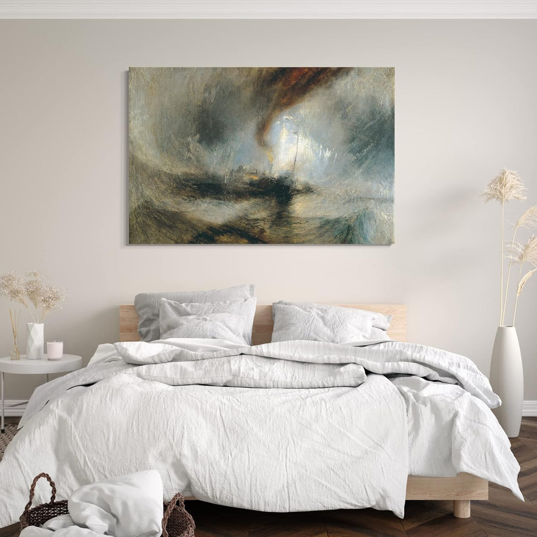 Leinwand (80x60cm): William Turner - Snow Storm, Steam-Boat off a Harbour's Mou 80x60 cm, 80x60 cm