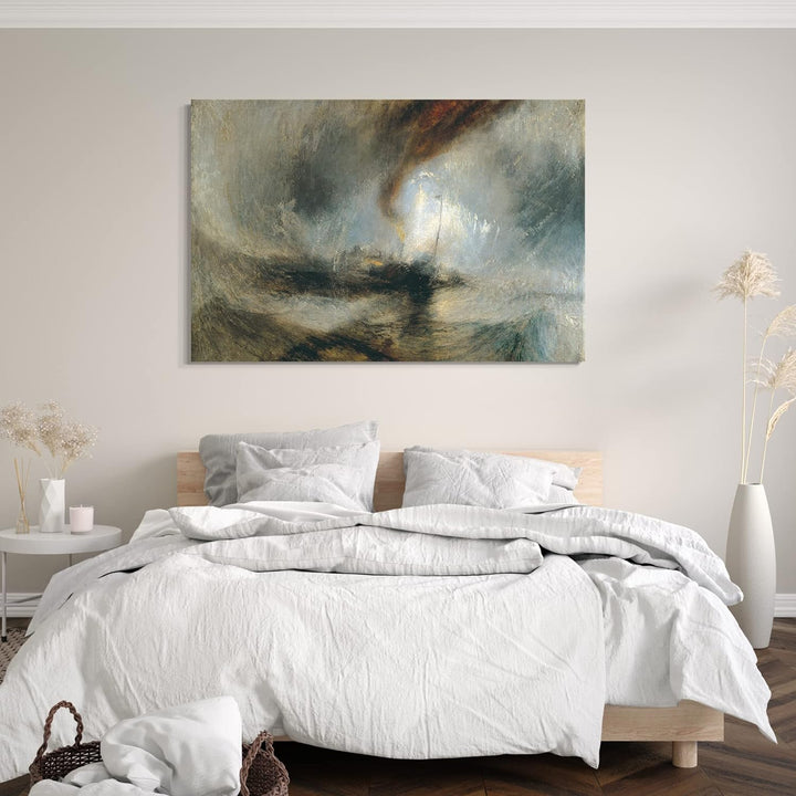Leinwand (80x60cm): William Turner - Snow Storm, Steam-Boat off a Harbour's Mou 80x60 cm, 80x60 cm