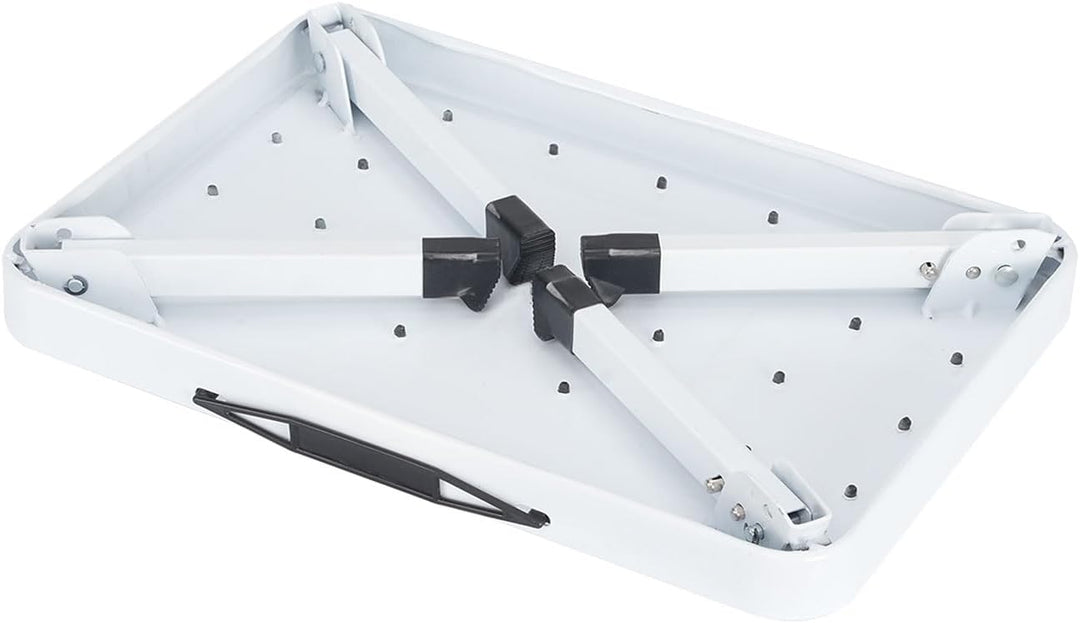ideoon 2er-Set Stabiler Tritthocker, 150 kg - Stahl, rutschfeste Küchenleiter mit Klappsicherungen,