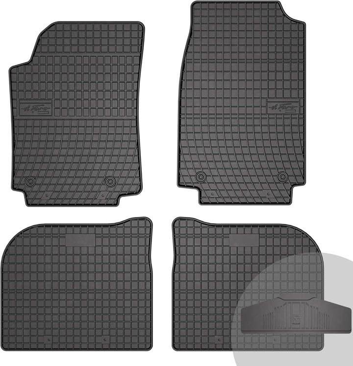 FROGUM EL Toro Gummimatten Ganzjähriges-Set von Autofussmatte Auto Fussmatten für Audi 100 C4 1990-1