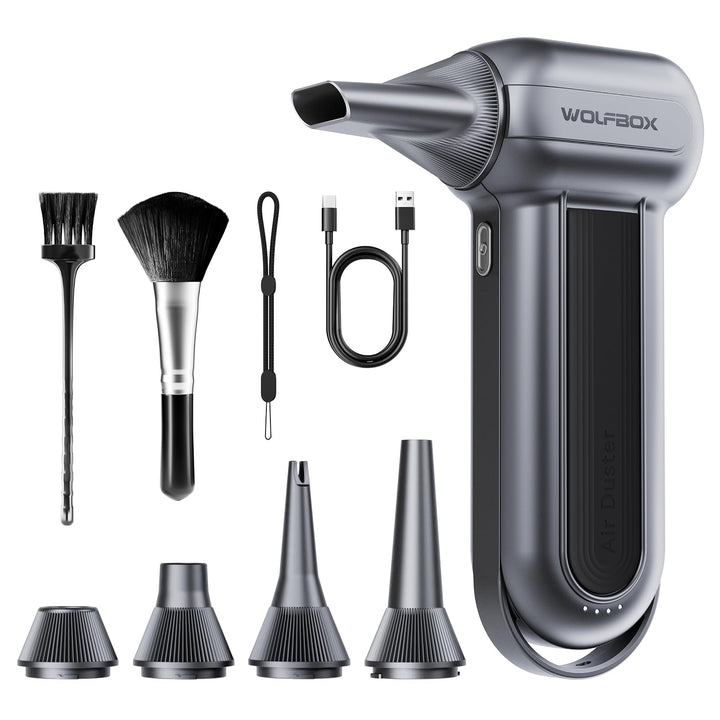 WOLFBOX MF100 Electric Air Duster-150000RPM Super Power Cordless Air Duster, wiederaufladbare Luftge
