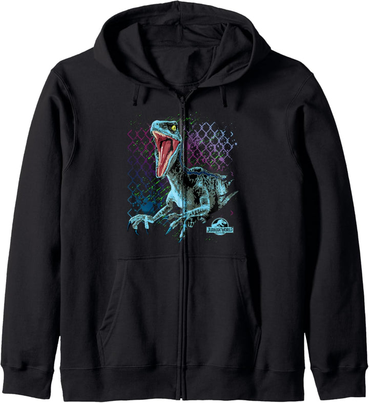 Jurassic World Raptor Kettengliedporträt Kapuzenjacke