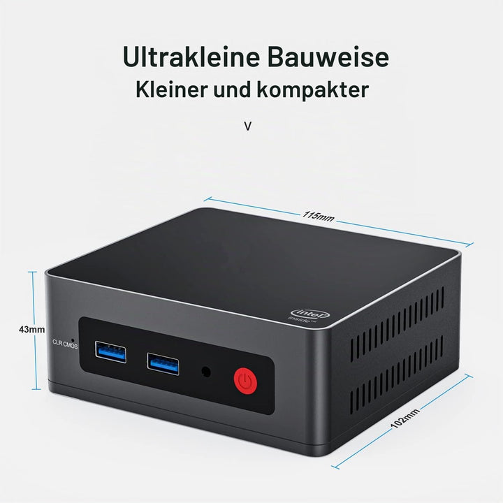 KUYiA Mini PC Desktop Computer Windows10 Business Gaming Home Office 8GB RAM128G SSDCeleronJ4125 bis