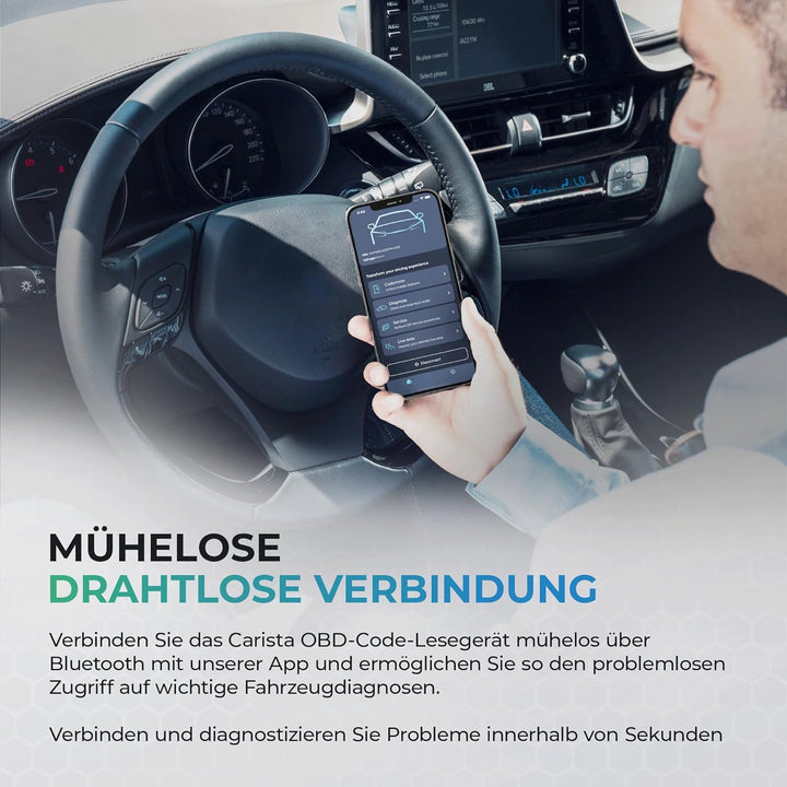 Carista OBD2 Bluetooth-Adapter und -App: Diagnose, Anpassung, Wartung, Live-Daten für Ihres Audi, BM