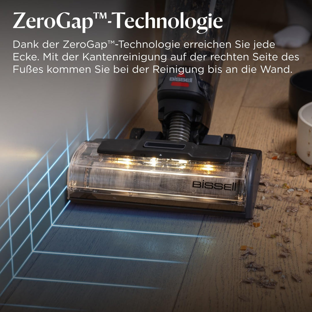 Bissell CrossWave HydroScrub kabelloser Staubsauger mit Wischfunktion, leistungsstarker Bodenreinige