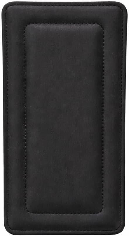Steirische Harmonika Bassbodenleder Variante 3 + Ledereinsatz, schwarz