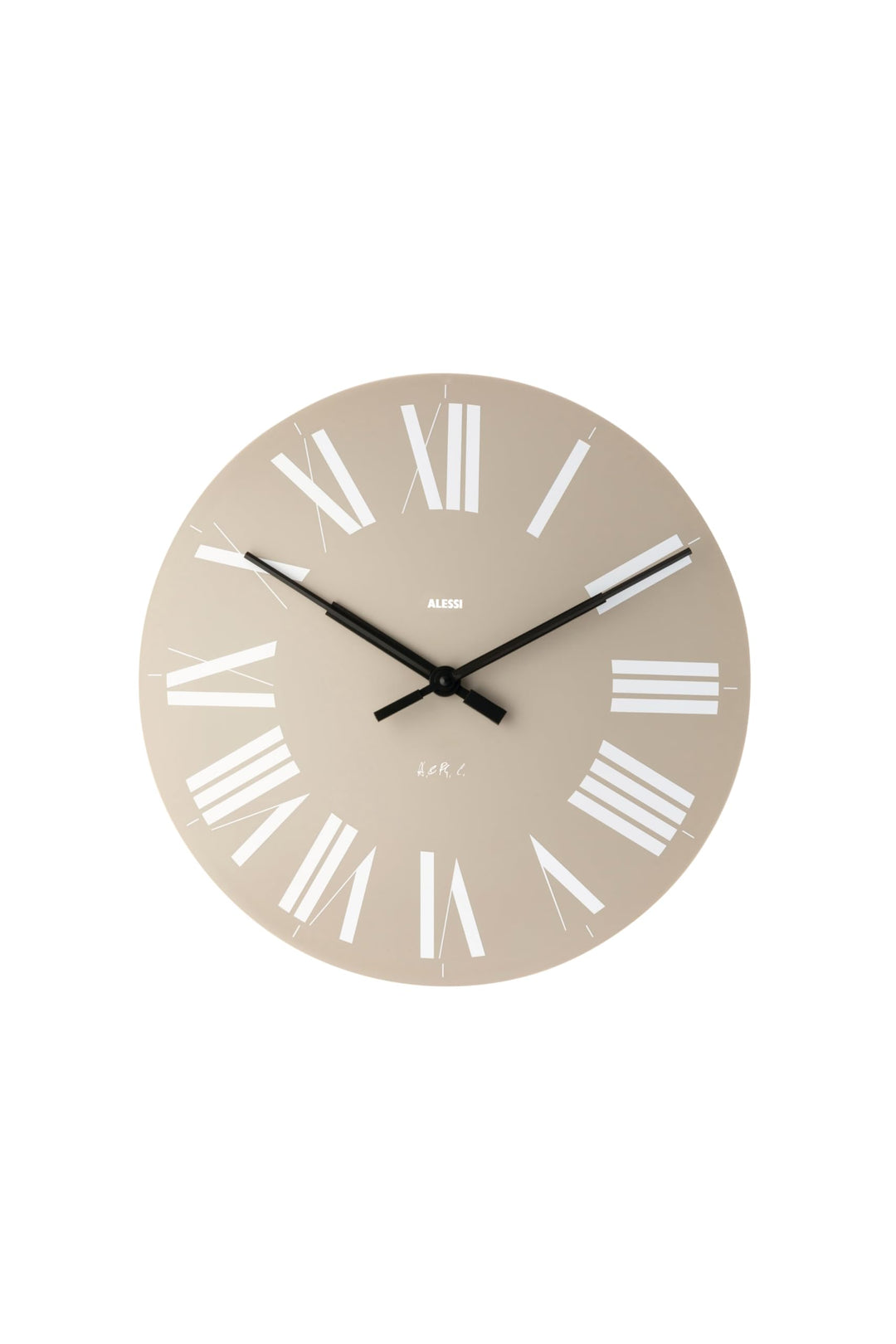 Alessi,12 G,Firenze AA8Wanduhr ausABS, Quarzwerk, grau, Ã˜ 36cm