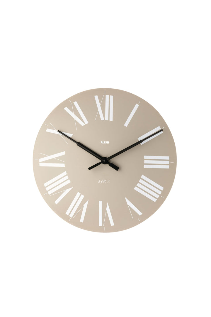 Alessi,12 G,Firenze AA8Wanduhr ausABS, Quarzwerk, grau, Ã˜ 36cm