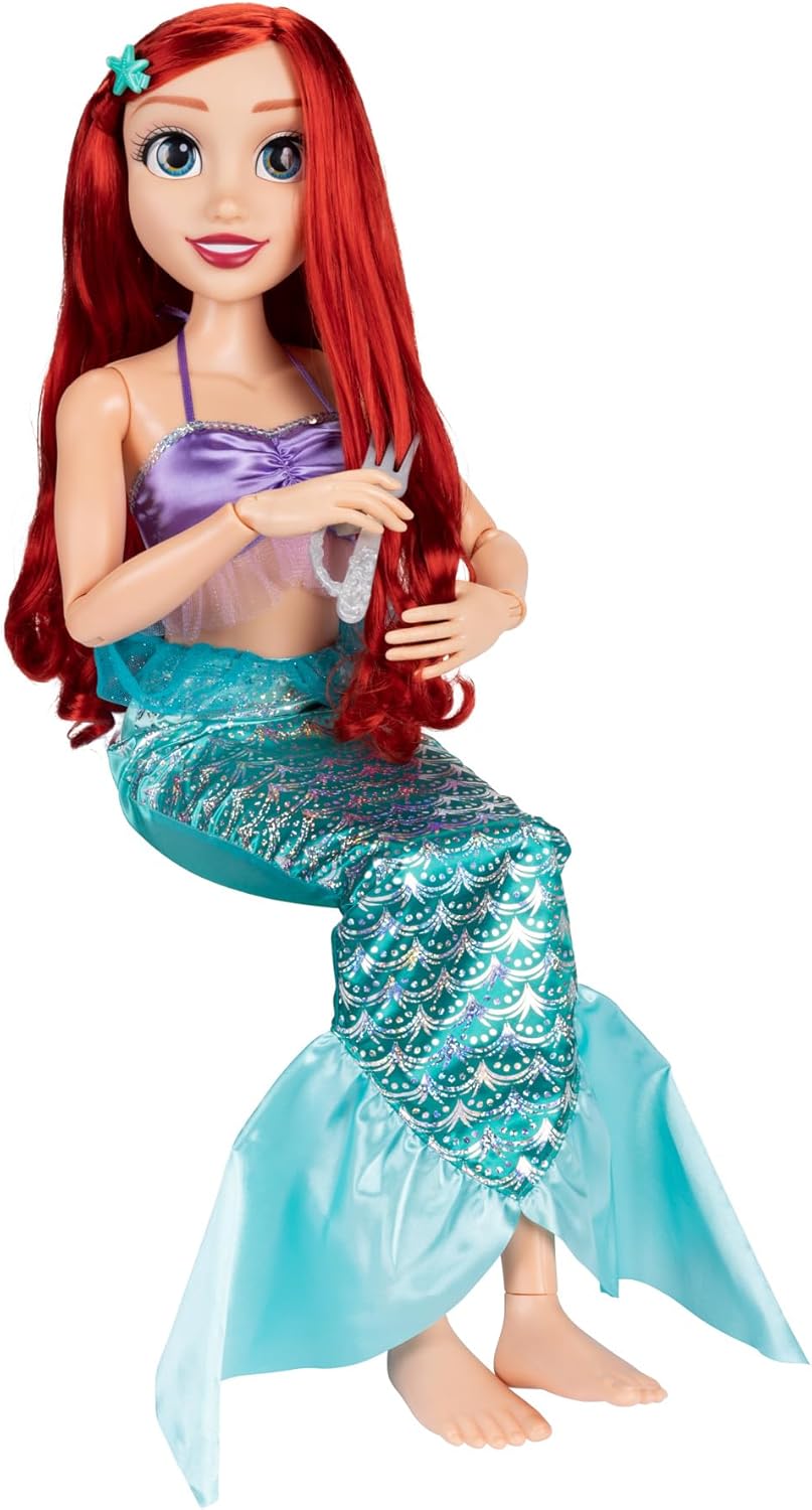 Disney Princess Playdate Arielle Puppe mit Zubehör, 80cm, Arielle