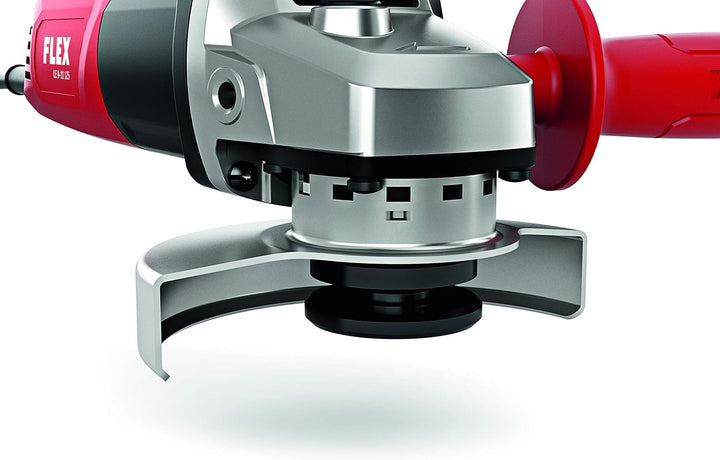 Flex Winkelschleifer LE 9-11 125 (ø 125 mm, 900 Watt, Schleifmaschine inkl. Transportbox L-Boxx, Zus