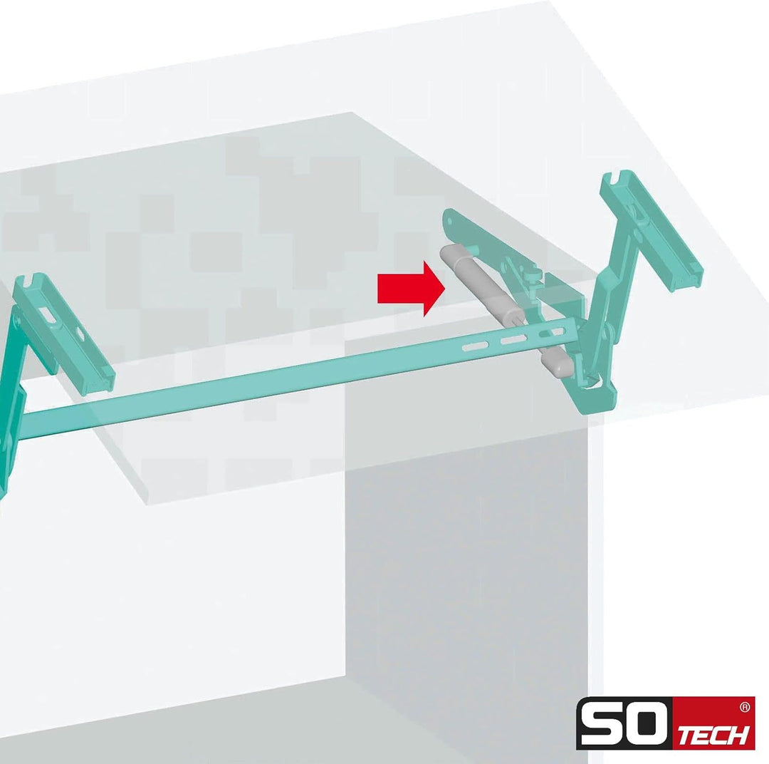 2 Stück Gasdruckdämpfer 250 N Kompressionsfedern Ersatzteil für KESSEBÖHMER Lift-o-Mat von SOTECH, 2
