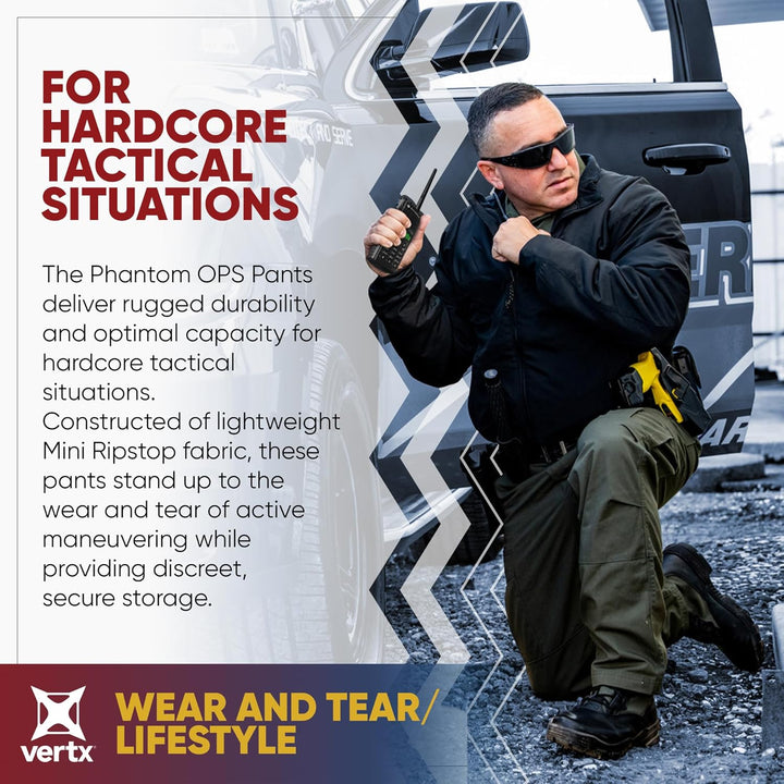 Vertx Herren Phantom Ops Cargo Utility mit Taschen, Wasserabweisende Arbeitskleidung, Taktische Oper