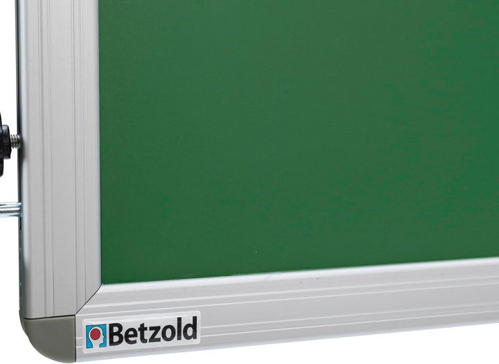 Betzold Stellwand - 150 x 120 cm Schultafel Beistelltafel Raumteiler Infoboard ohne Stativ - grün -