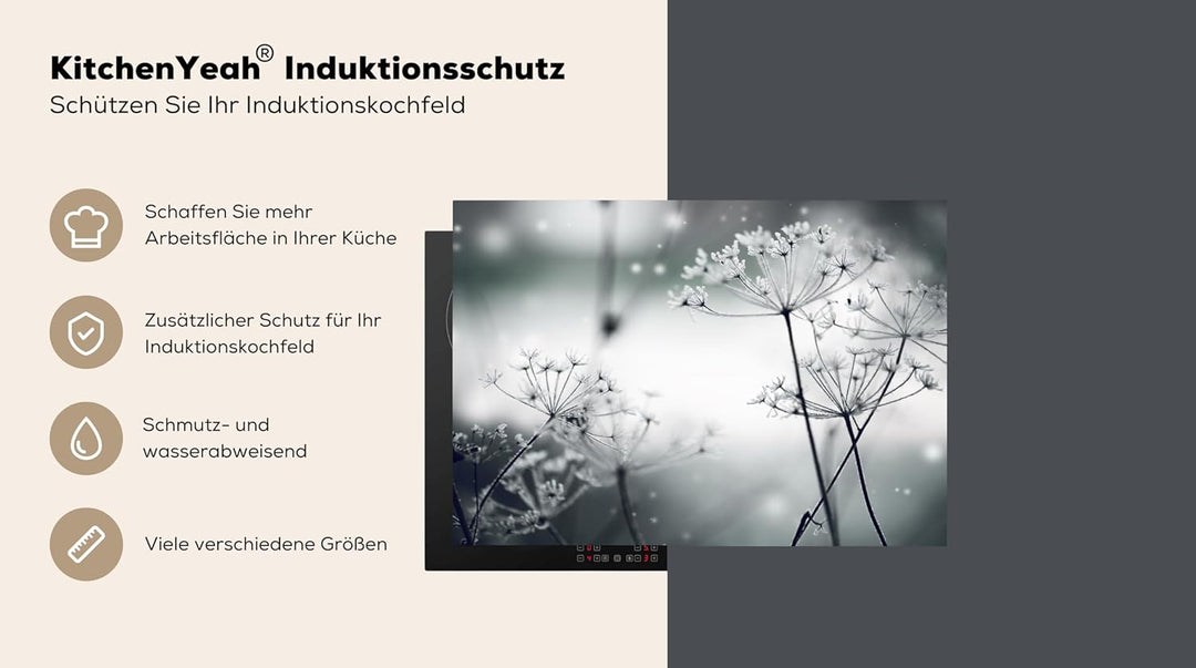 KitchenYeah© Herdabdeckplatte Einteilig Herdabdeckung Abdeckplatte für Ceranfeld Abdeckung Induktion