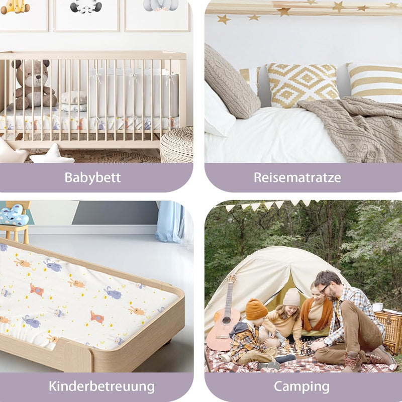 Bimocosy Matratzenschoner 60x120 wasserdichte Matratzenauflage für Baby, Matratzenschutz, Inkontinen
