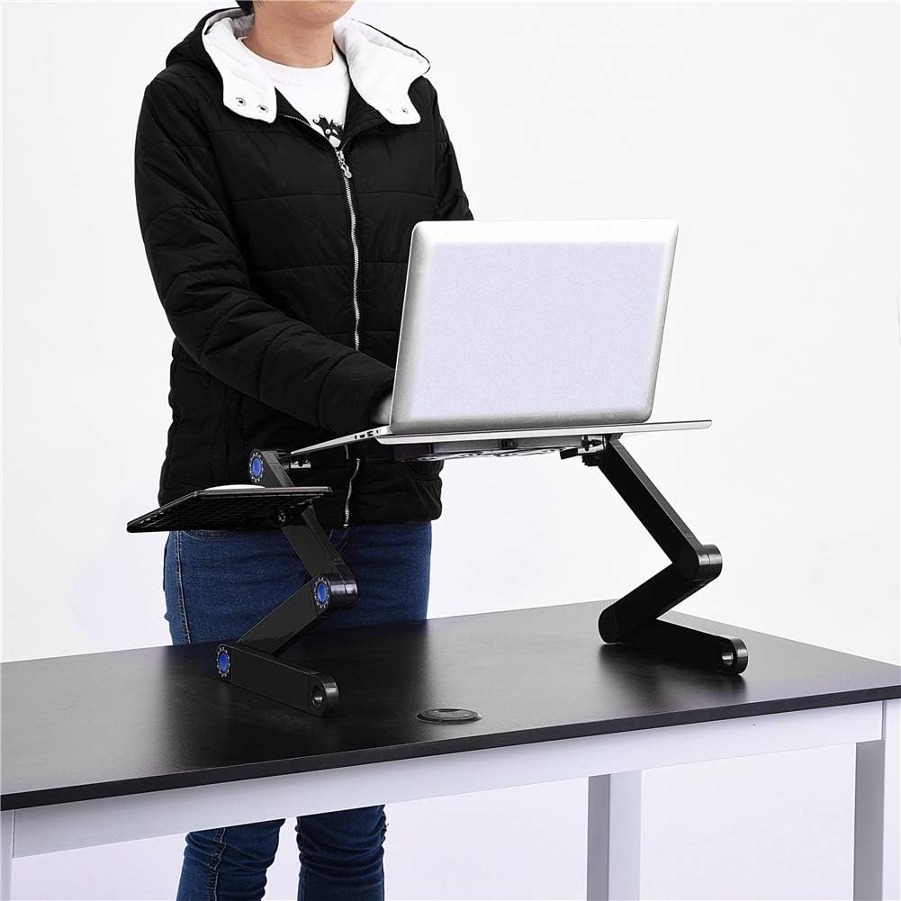 Faltbarer Laptop-Tisch, PC-Ständer für Notebooks mit einer Grösse von 17 Zoll, verstellbar, aus Alum