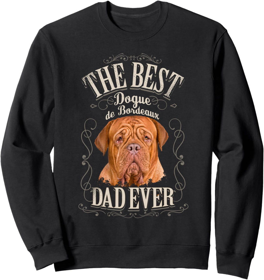 Best Dogue de Bordeaux Dad Ever Bordeauxdogge Vintage Mann Sweatshirt