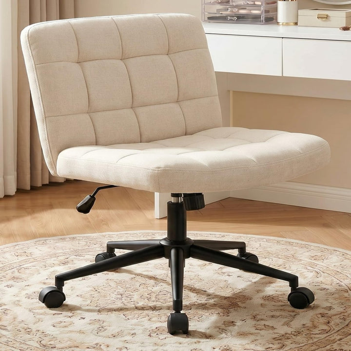Clevich Bürostuhl Ohne Armlehne, Breiter Schneidersitz Stuhl für Schneidersitz Ergonomischer Höhenve