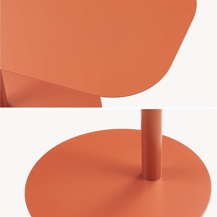 [en.casa] Beistelltisch Nastätten Gartentisch Couchtisch mit Metallgestell Sofatisch modernes Design