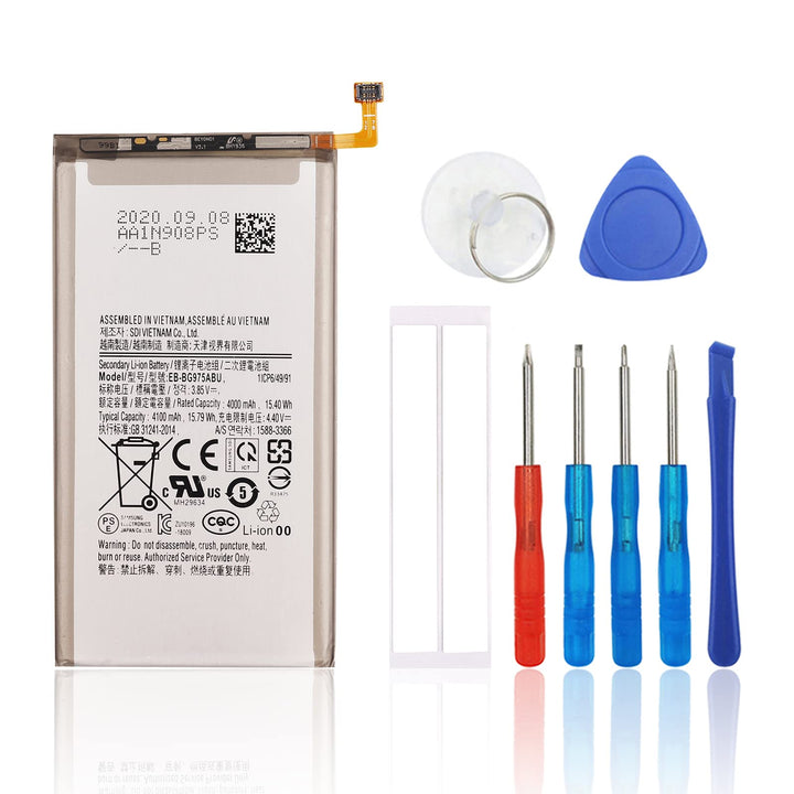 SwarKing Ersatz Akku Kompatibel mit Samsung Galaxy S10+ EB-BG975ABU with Toolkit