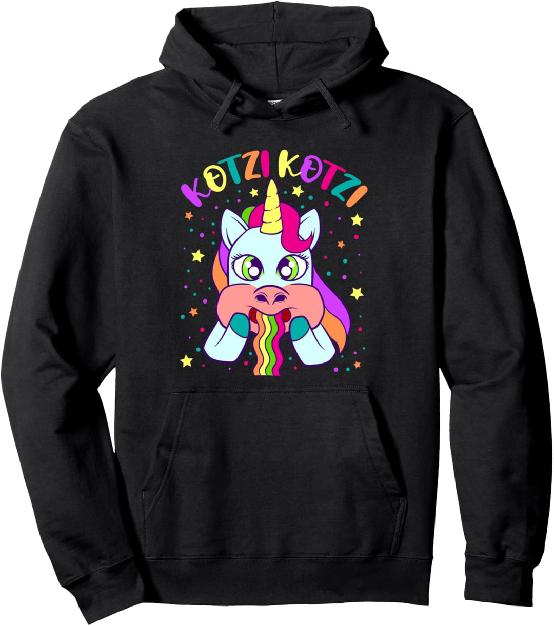 Einhorn Kotzi Kotzi Poltern Party Saufen Partnerlook Unicorn Pullover Hoodie