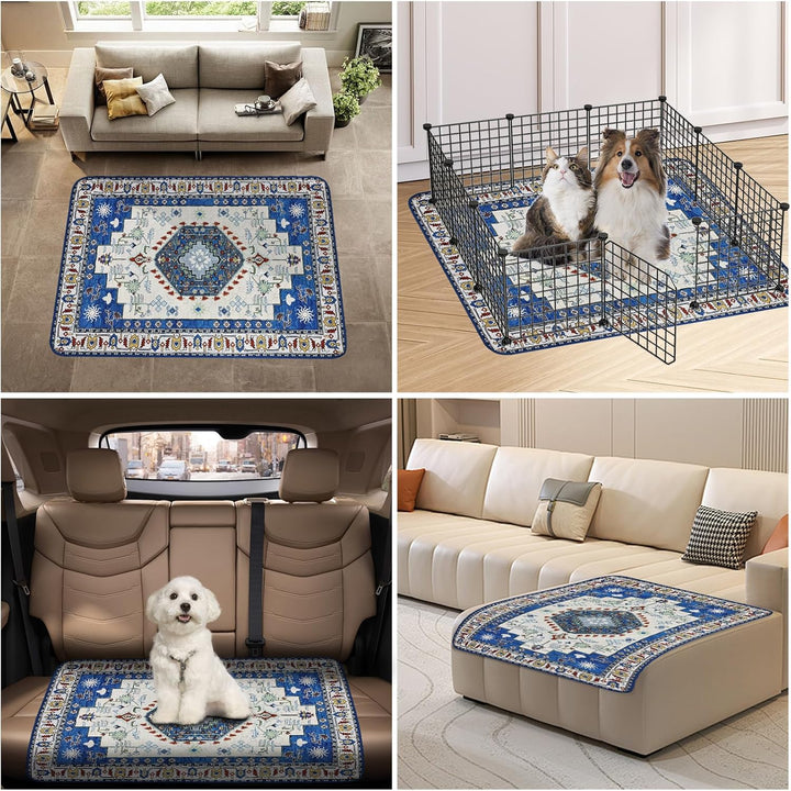 Waschbare Pinkelpads für Hunde,2 Stück,super saugfähig,wiederverwendbar,Welpenunterlagen 60x45cm,sch