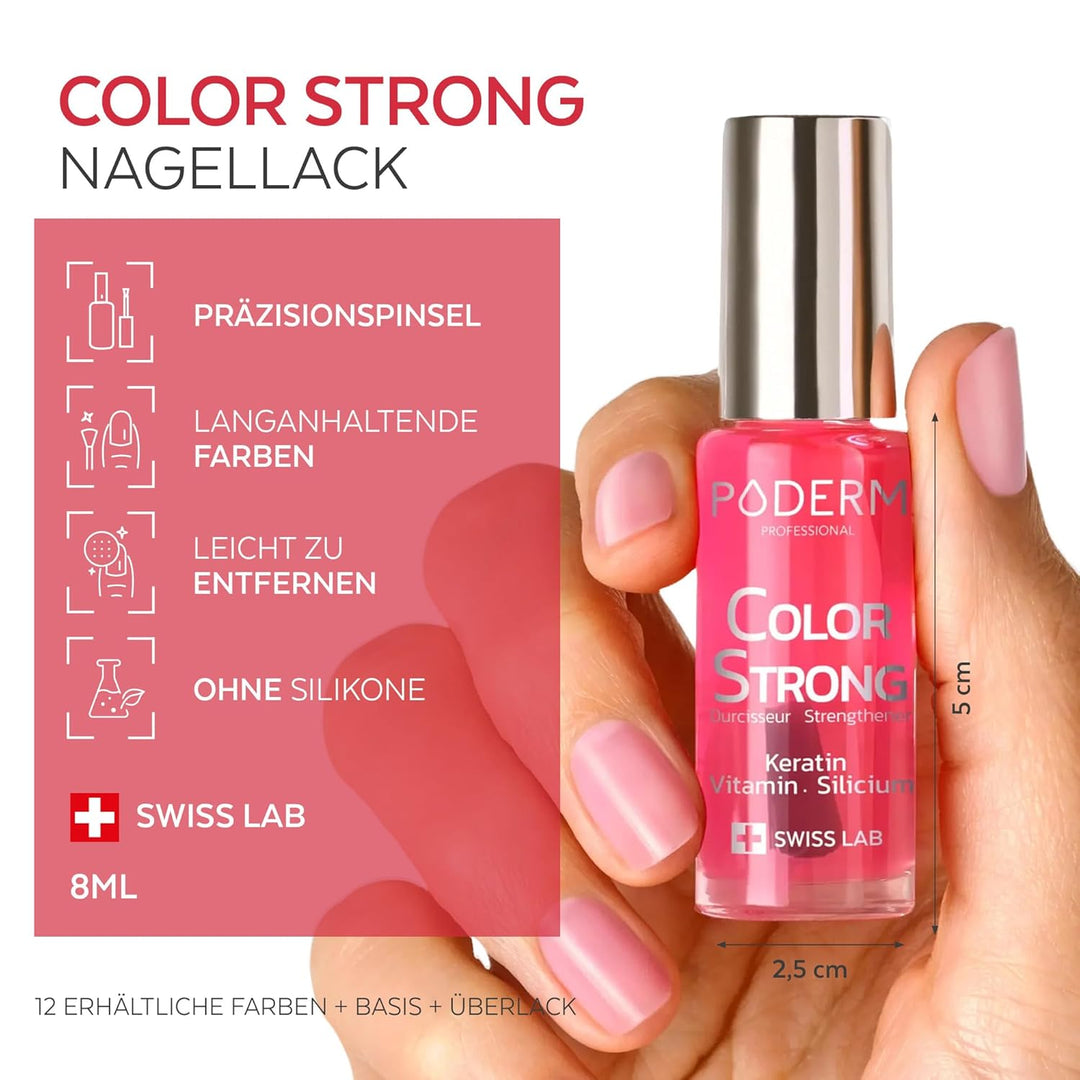 Nagelhärter Lack mit Biotin, Silizium und Keratin - Stärkt und repariert beschädigte, geschwächte, b