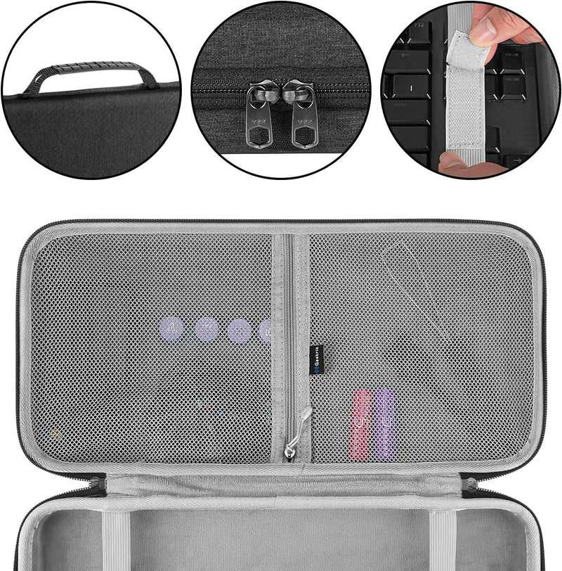 Geekria 75% - 80% Keyboard Case Hard Travel Case for 84 Keys Computer Wireless Portable Keyboard Com