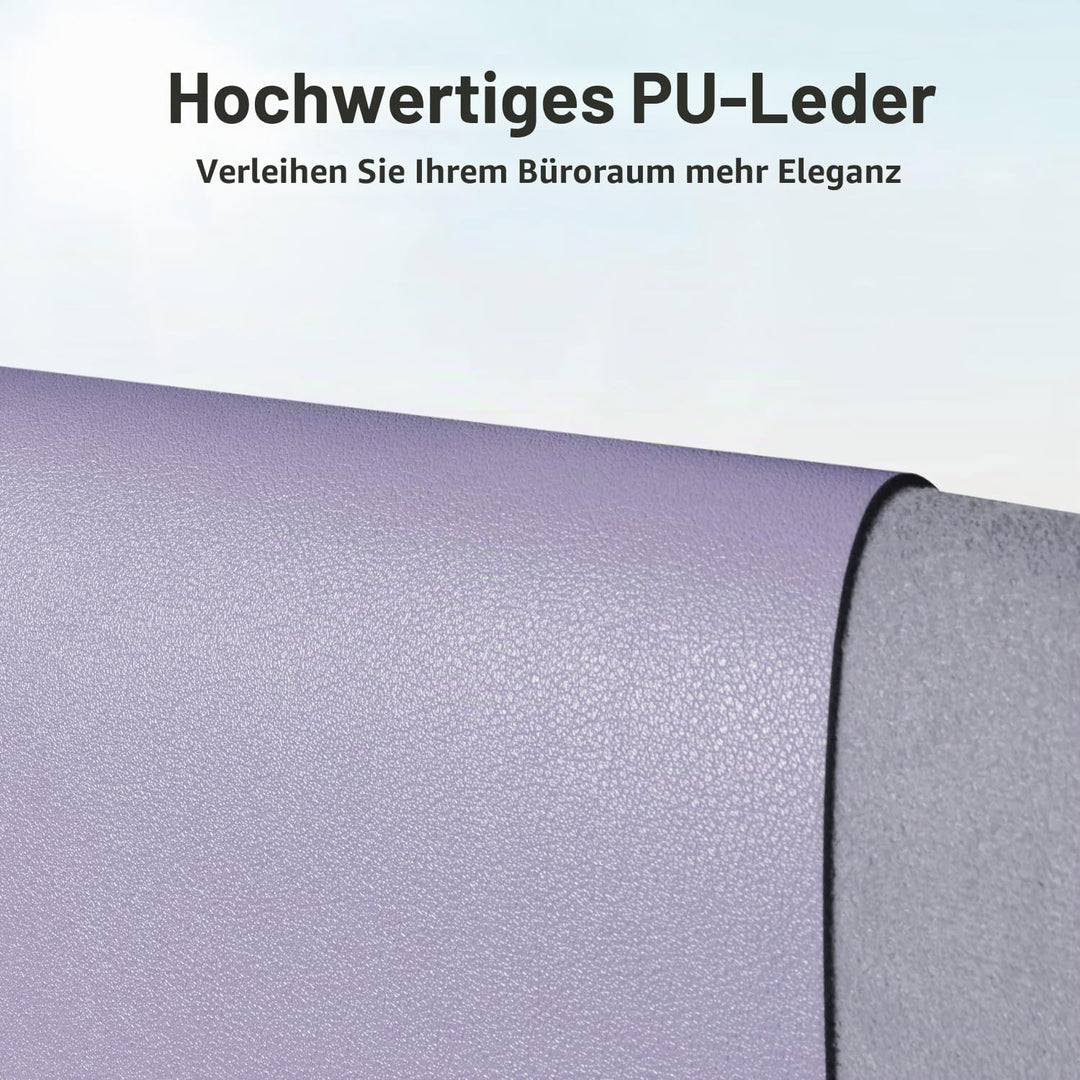 Aothia Schreibtischunterlage,Mauspad mit Leder und Rutchfeste Wildleder,Multifunktionales Office Mou