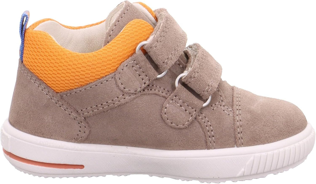 Superfit Mädchen Moppy Sneaker 19 EU Beige Orange 4000, 19 EU Beige Orange 4000