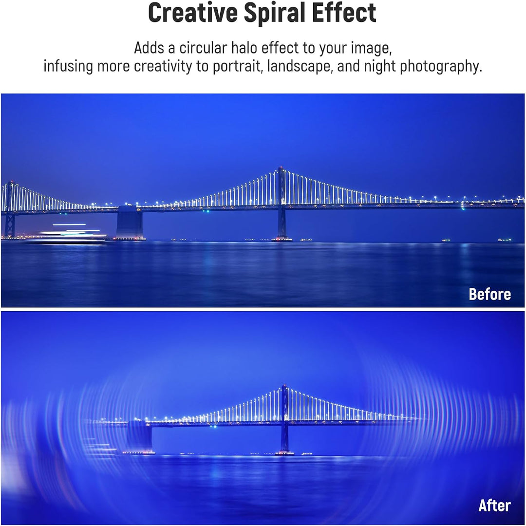 NEEWER 77mm Spirale Halo Kamera Objektiv Filter, Prisma K9 Optisches Glas Spezialeffekte Filter Foto