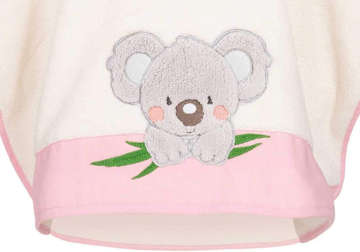 Morgenstern Kinder Badeponcho Koala 1-3 Jahre Rosa, 1-3 Jahre Rosa