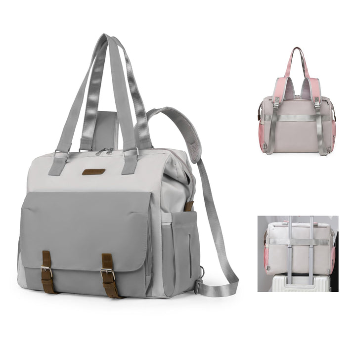 Baby Wickeltasche Rucksack Handtasche mit wasserdicher Wickelunterlage,Verstellbare Schultergurt mul