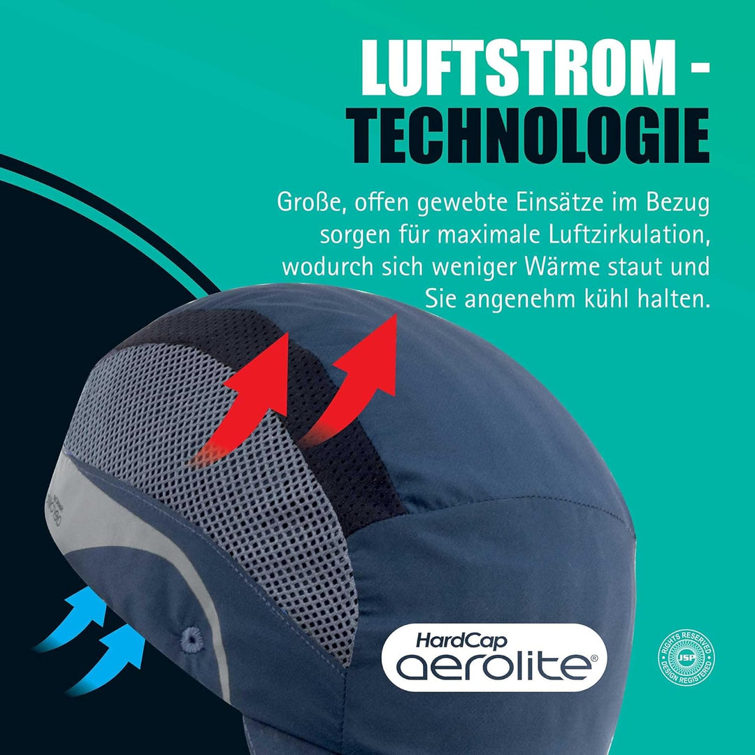 JSP HardCap Aerolite 5cm kurzer Schirm - Marineblau (AAF000-002-100)