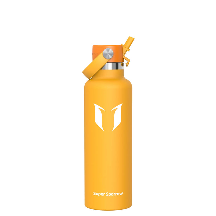 Super Sparrow Trinkflasche Edelstahl - Thermobecher - 350ml, 500ml, 750ml, 1L, 1.2L - FlipFlow Trink