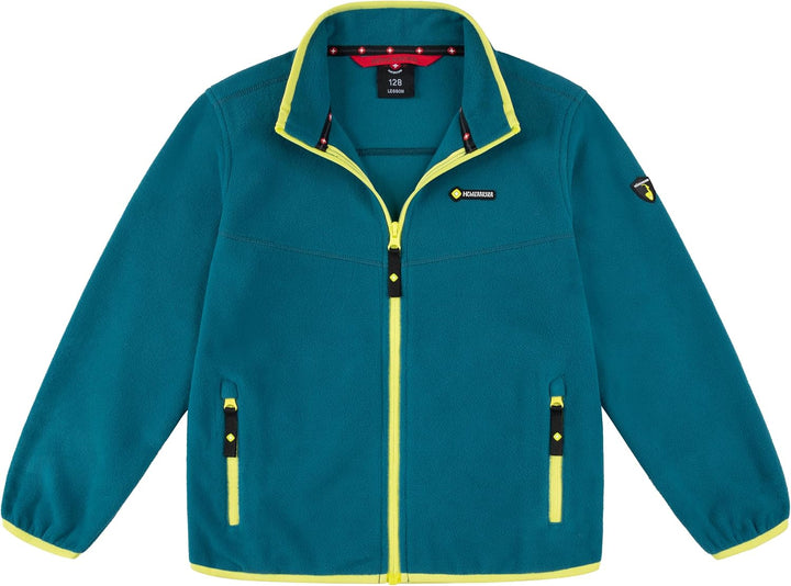 Höhenhorn Leggon Kinder Fleece Jacke Jungen Mädchen Full Zip Outdoor Freizeit 140 Türkis/Grün, 140 T