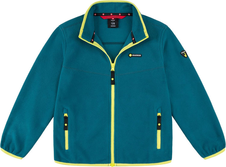 Höhenhorn Leggon Kinder Fleece Jacke Jungen Mädchen Full Zip Outdoor Freizeit 140 Türkis/Grün, 140 T