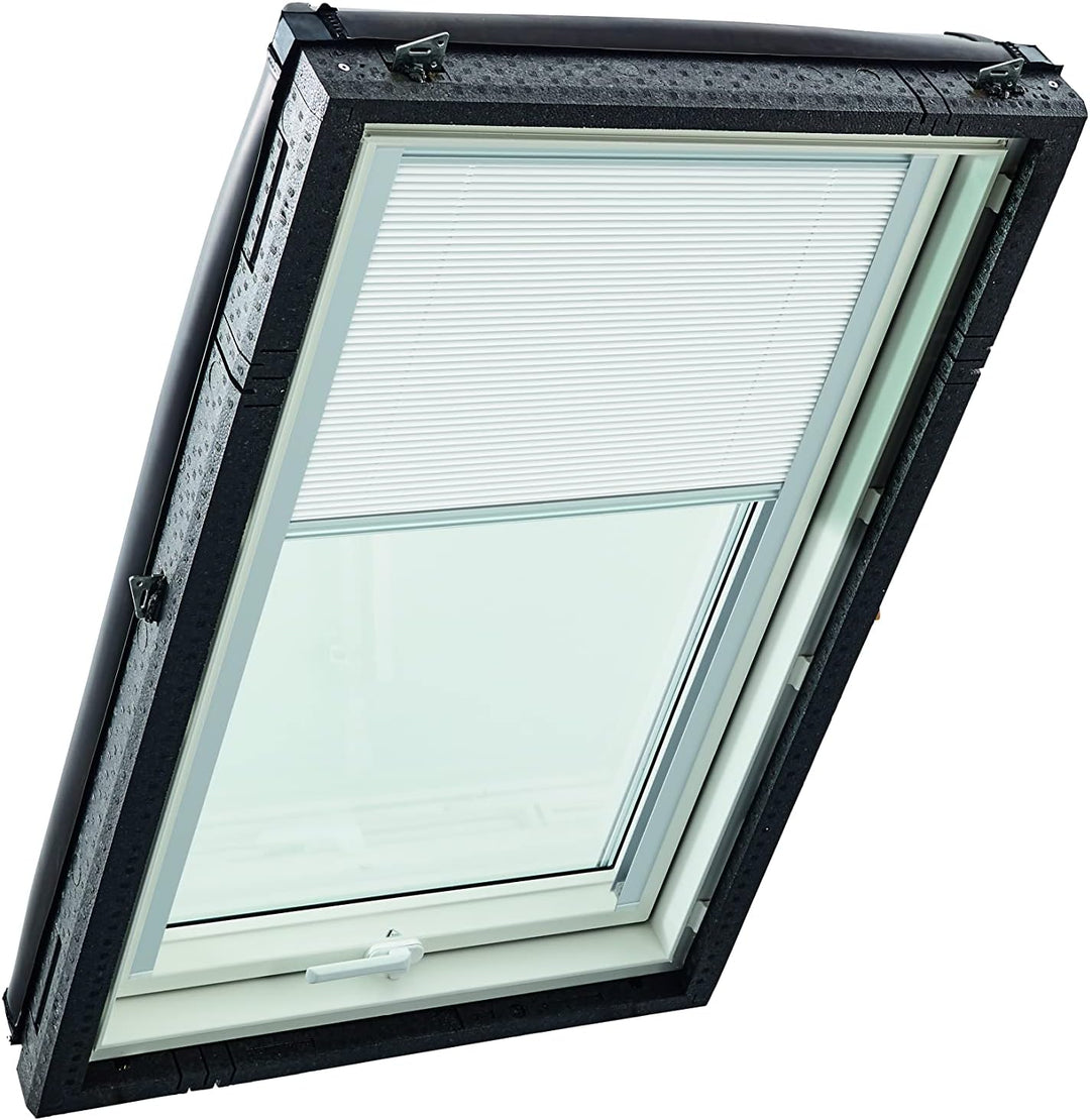 Original Roto Faltstore ZFA Faltrollo für Roto Dachfenster Führungsschiene Silber Plissee für Roto D