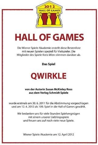 Schmidt Spiele 49014 Qwirkle, Spiel des Jahres 2011, Familienspiel