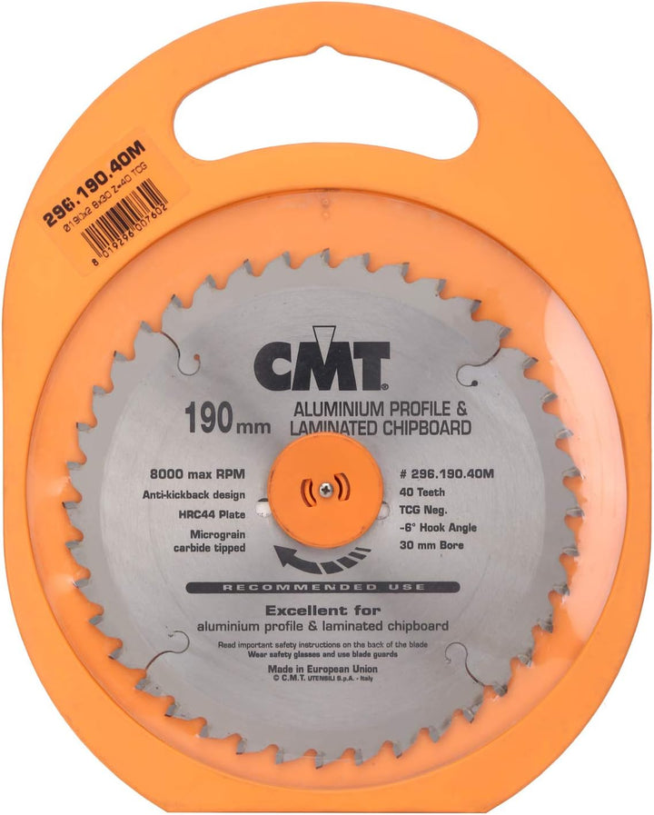 CMT Orange Tools Kreissägeblatt HW 315 x 3,2 / 2,5 x 30 Z=96 TCG - 297.096.23M - für eisenfreies Mat