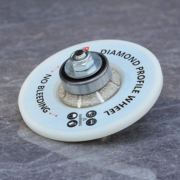 Diamant-Handprofiler/Fräser, weisse Nylonabdeckung für Granit-Arbeitsplatten, volle Bullnose (B20),