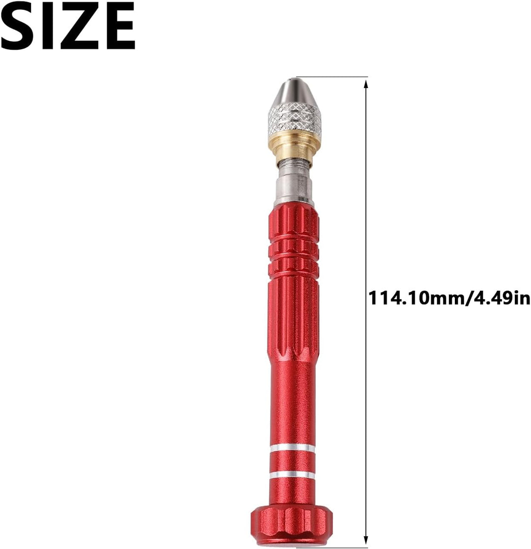 Präzision Handbohrer Pin Vise Werkzeuge für Giessharz Bohren, Modellbau, Bastelarbeiten, Resin Schmu