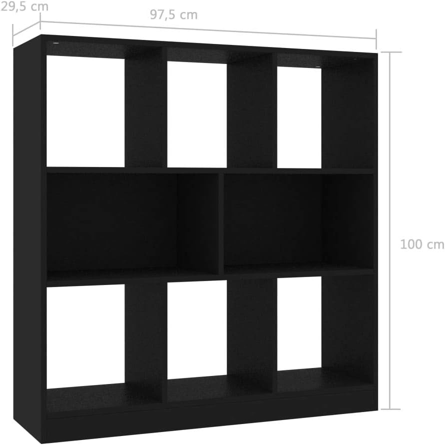 Tidyard Bücherschrank Bücherregal Regal Mit 8 grossen Fächern,Standregal Schrank Raumteiler Kinderre