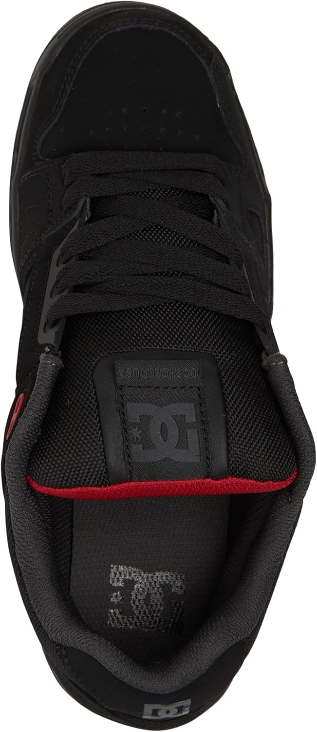 DC Shoes COURT GRAFFIK SHOE D0300529 Herren Sneaker 38 EU Black Grey Red, 38 EU Black Grey Red